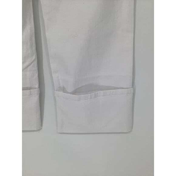 Kut From The Kloth Sz 10 White Charlotte Fab Ab High Rise Wide Leg Jeans O10-12 - Picture 5 of 9